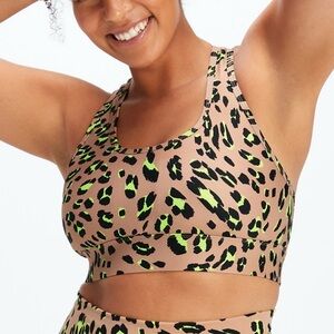 Fabletics On-The-Go Leopard Print Sports Bra II